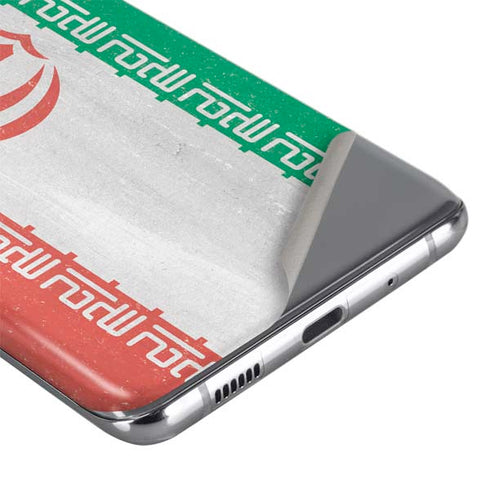 Iran Flag Distressed Galaxy S20 Plus Skin